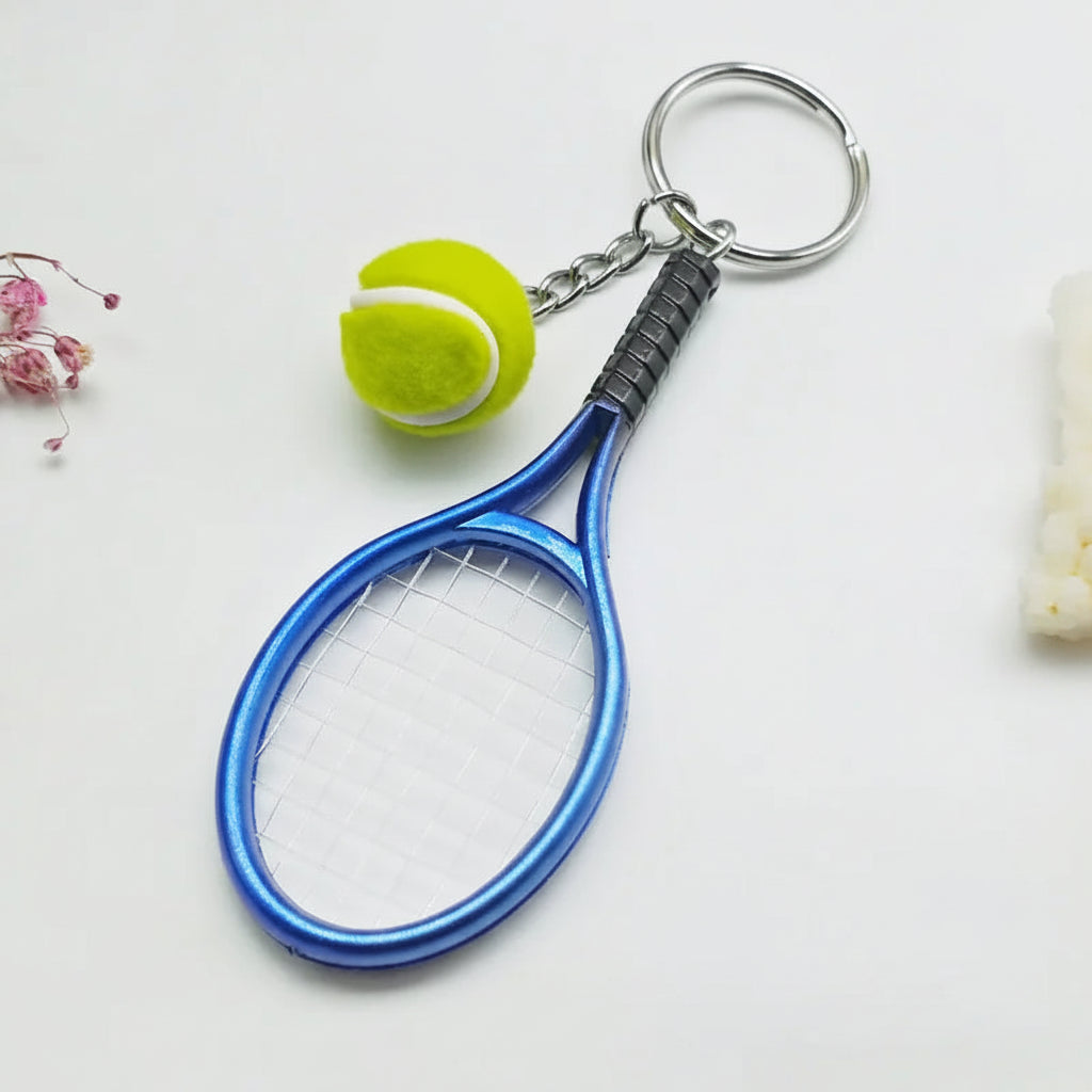 Mini Tennis Racket Keychain