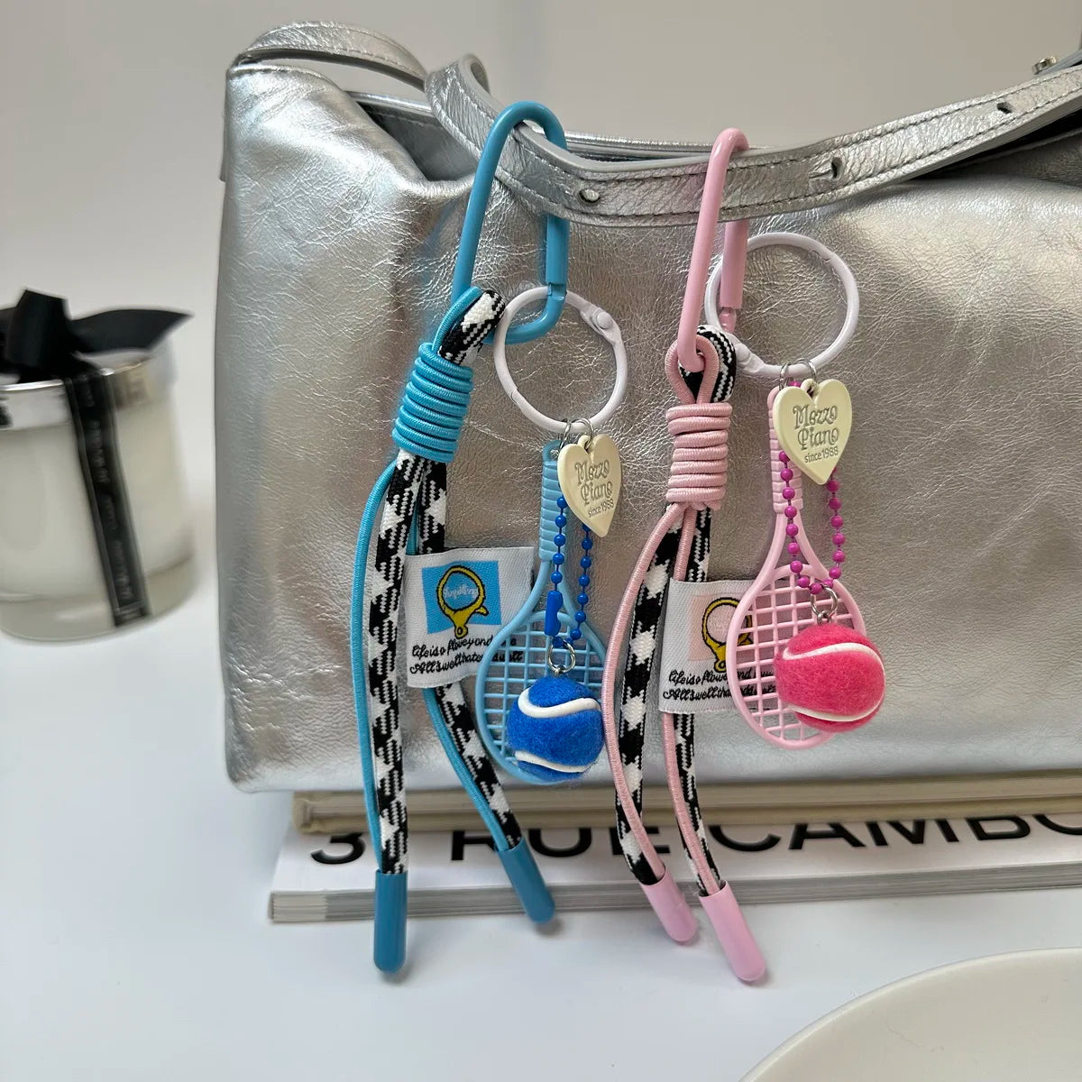 Tennis Set Keychain