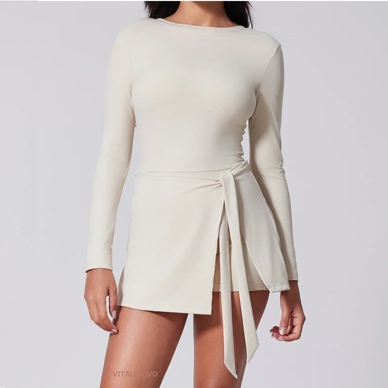 Women's High Neck Tennis Dress