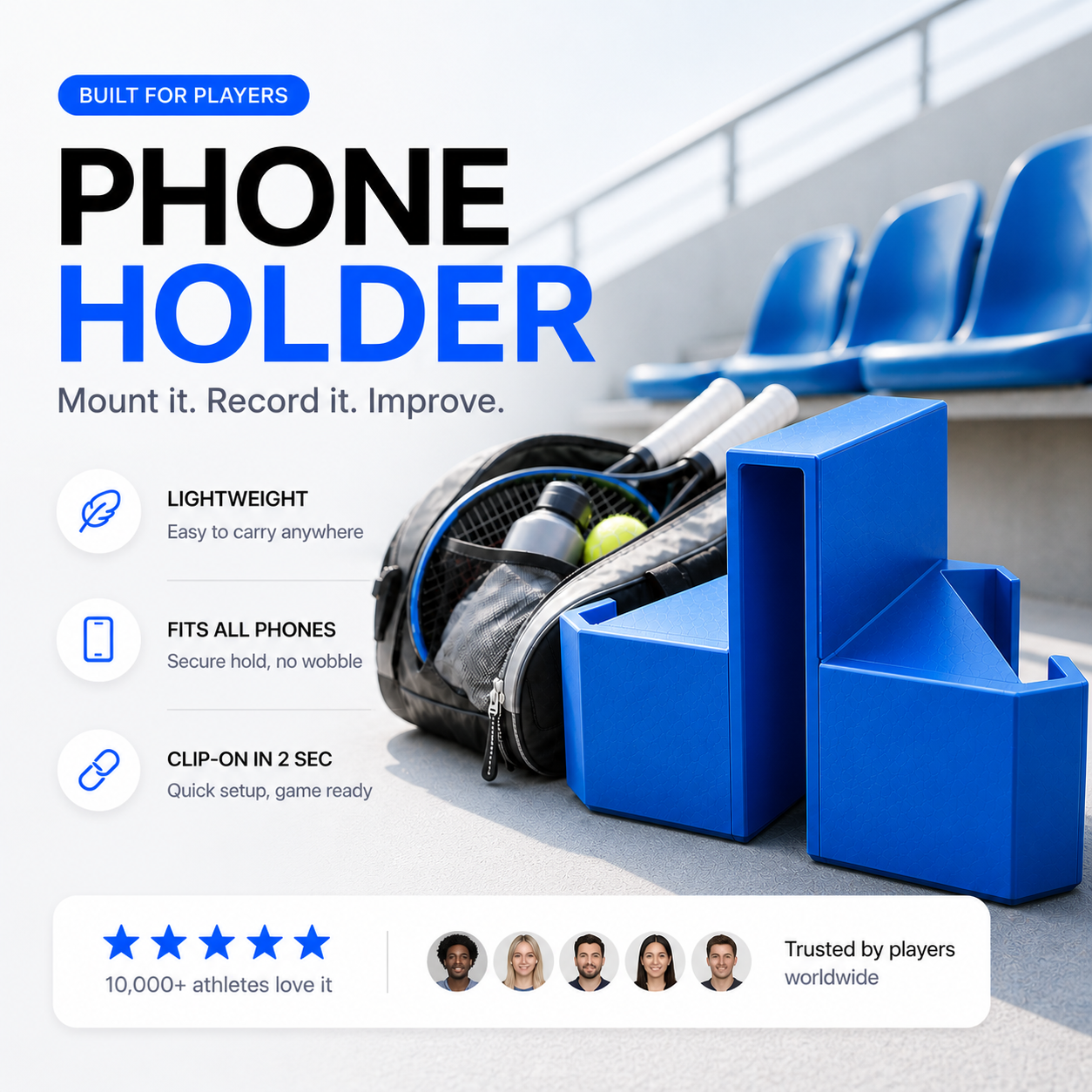 PadelHub™ Phone Holder