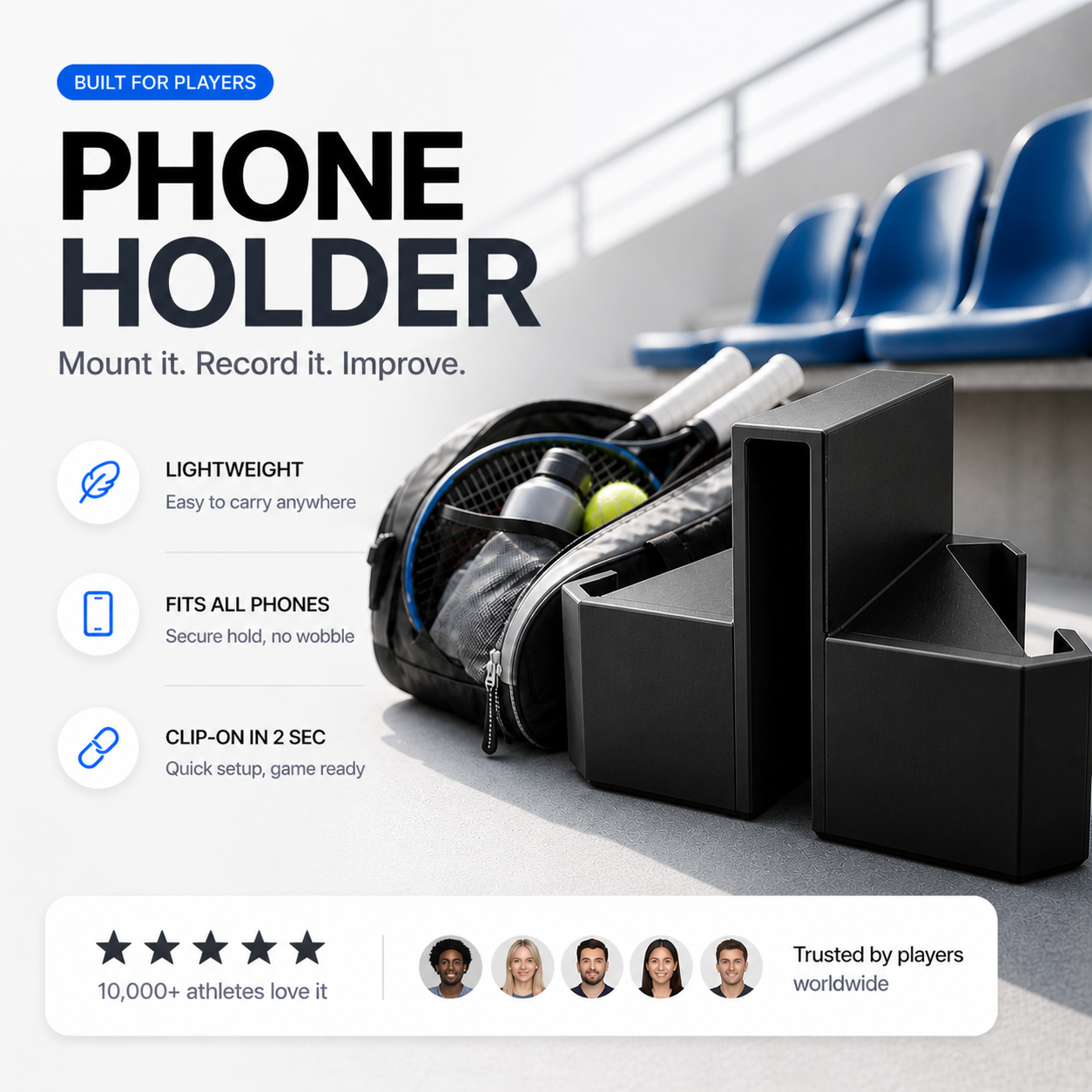 PadelHub™ Phone Holder