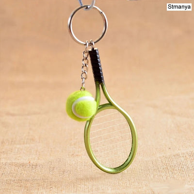Mini Tennis Racket Keychain