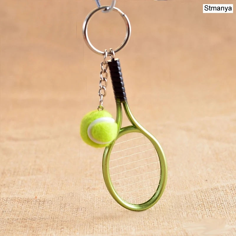 Mini Tennis Racket Keychain