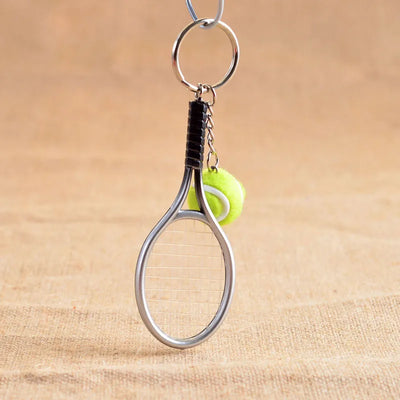 Mini Tennis Racket Keychain