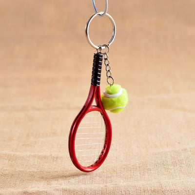 Mini Tennis Racket Keychain