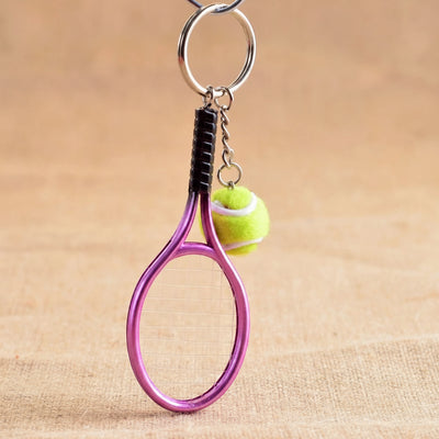 Mini Tennis Racket Keychain
