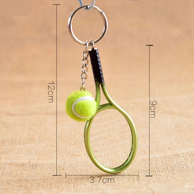 Mini Tennis Racket Keychain