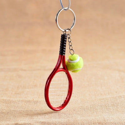 Mini Tennis Racket Keychain
