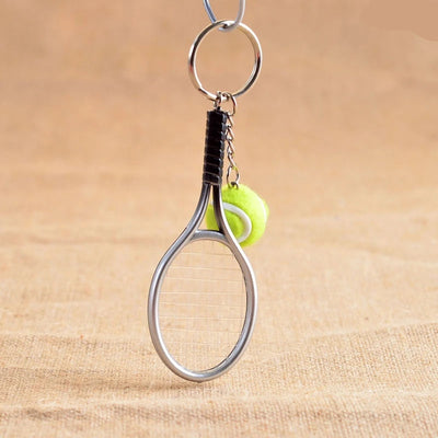 Mini Tennis Racket Keychain