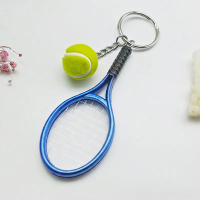 Mini Tennis Racket Keychain