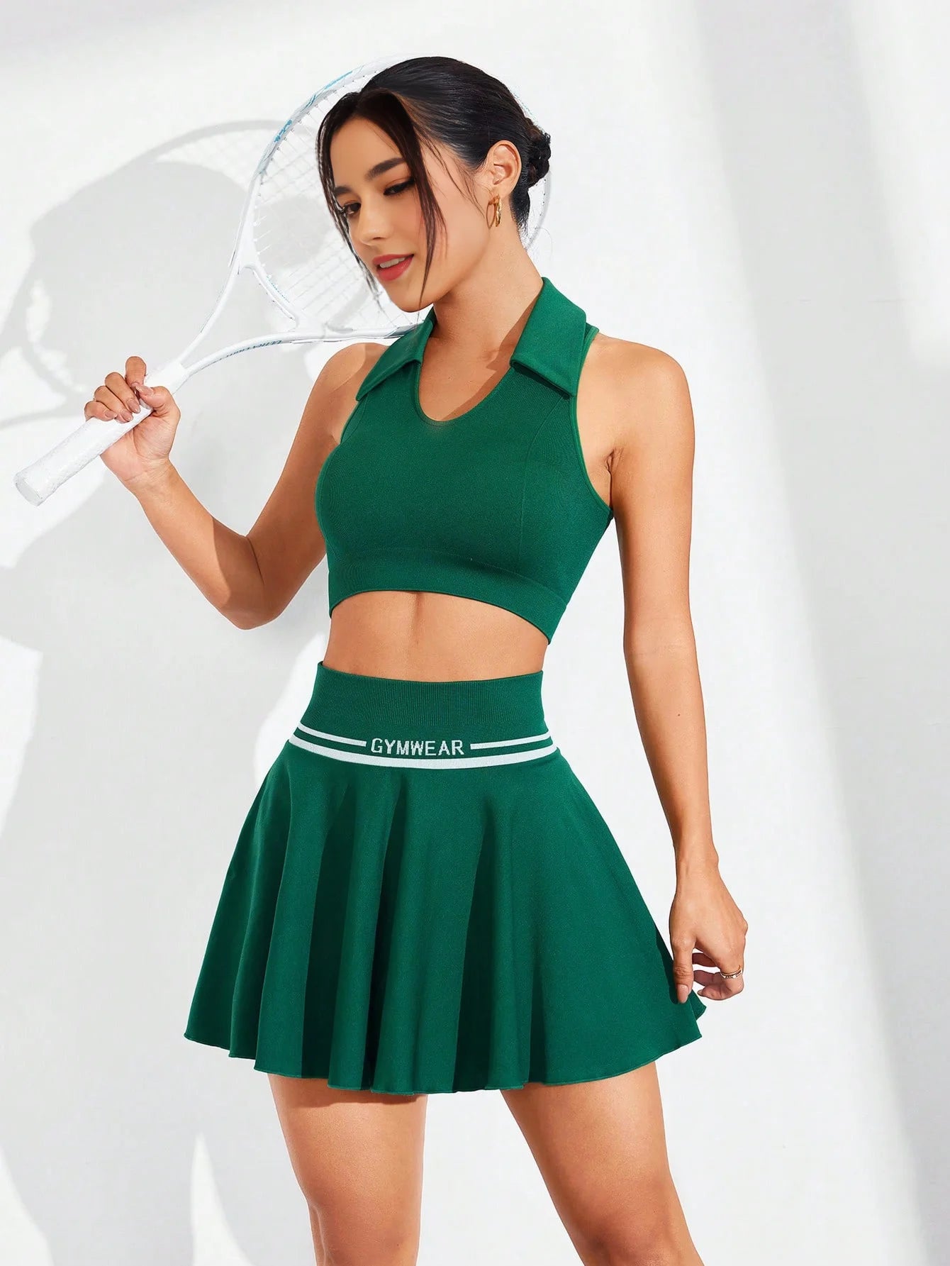 High Waisted Pleated Skirt