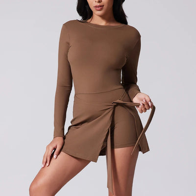 Women's High Neck Tennis Dress