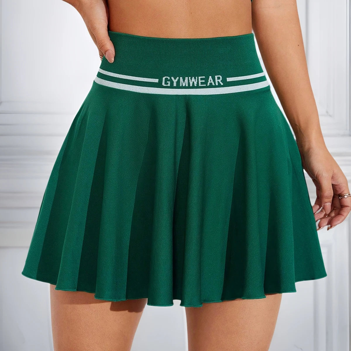 High Waisted Pleated Skirt