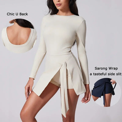 Women's High Neck Tennis Dress