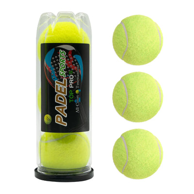 3 pelotas de pádel