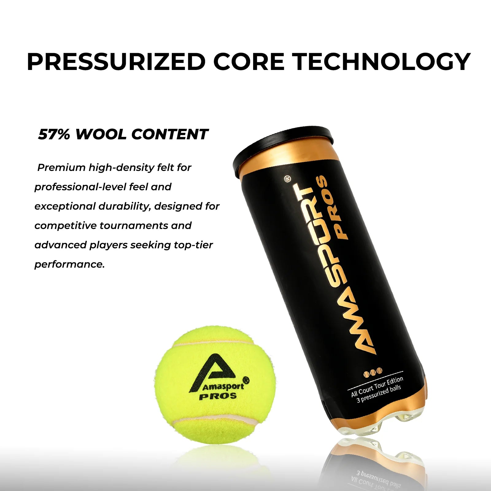 Padel Balls With Pressurized Can