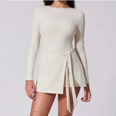 Women's High Neck Tennis Dress